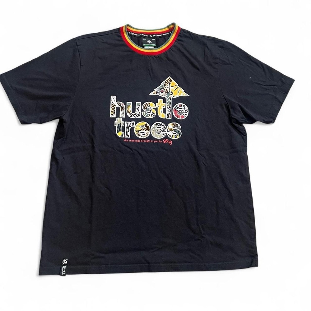 Lifted Research Development Short Sleeve T-Shirt Size XL Rasta Skate LRG Y2K
